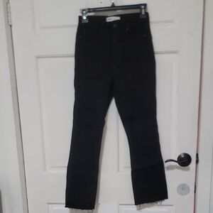 Zara Like New Black Straight Leg Women's Jeans Pants Limited Edition